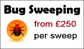 Bug Sweeping Cost in Fareham